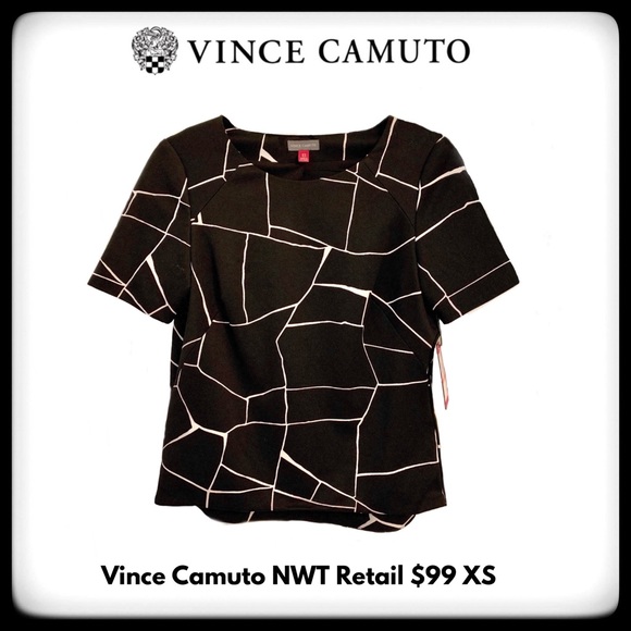 S O L D Vince Camuto Blouse NWT XS fully lined side zipper - Picture 2 of 8